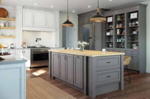 Home with luxurious grey cabinets