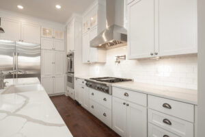 large modern white kitchen