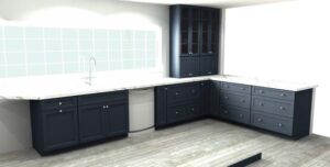 open floor plan kitchen