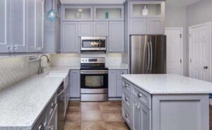 pearl grey kitchen